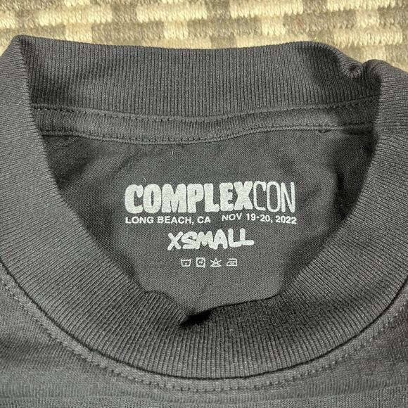 ComplexCon x Verdy Long Beach Black Tee T Shirt Men’s Sz XS NEW - Picture 5 of 5